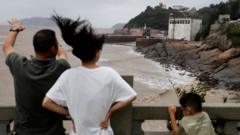 Massive Evacuations in China as Typhoon Bavi Makes Landfall